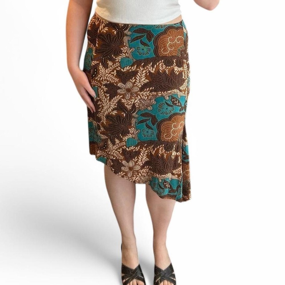 Vintage Floral Midi Skirt